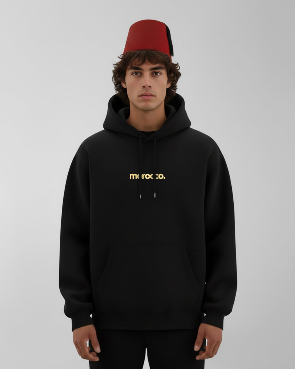 Hoodie Morocco champions - Black