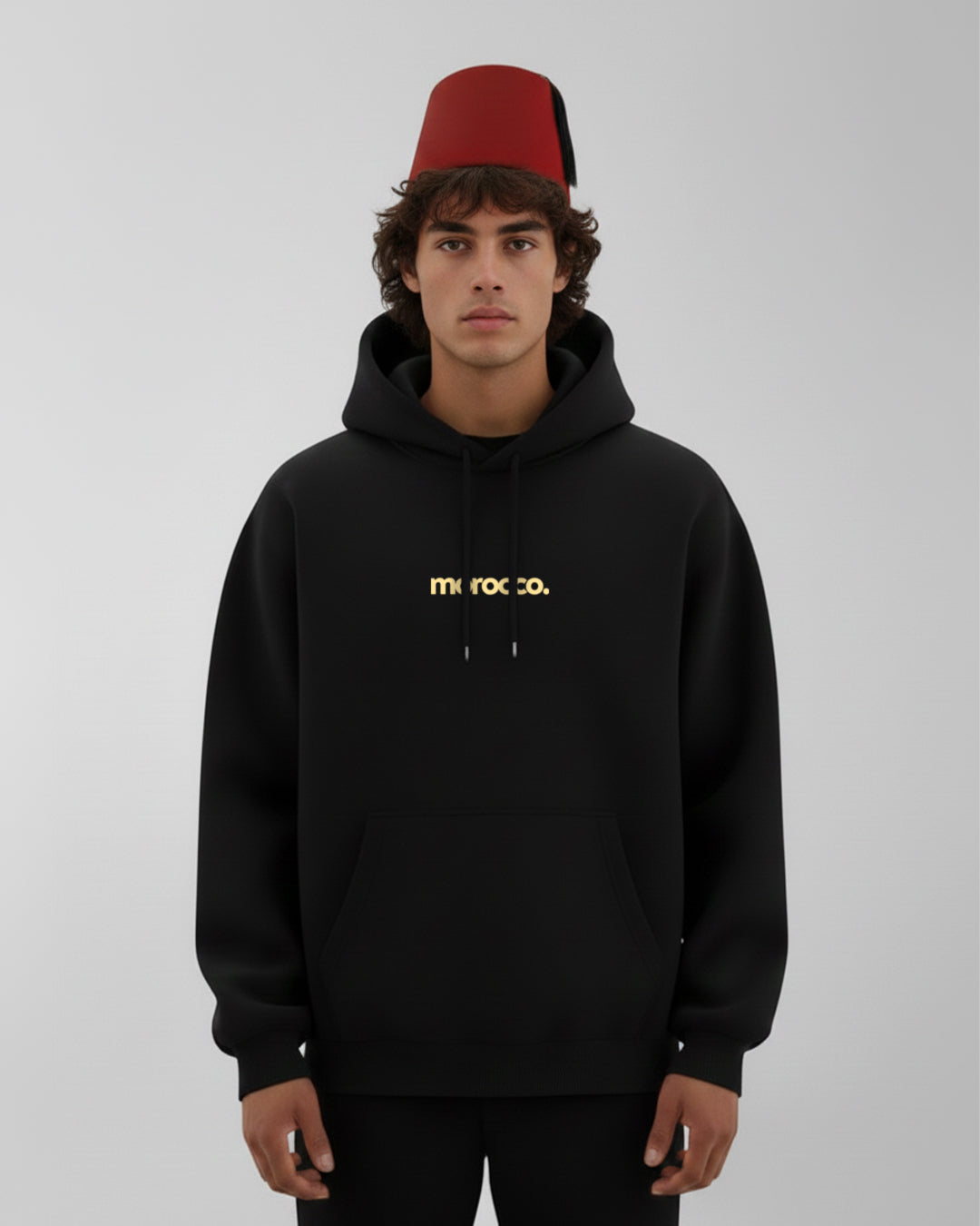 Hoodie Morocco champions - Black