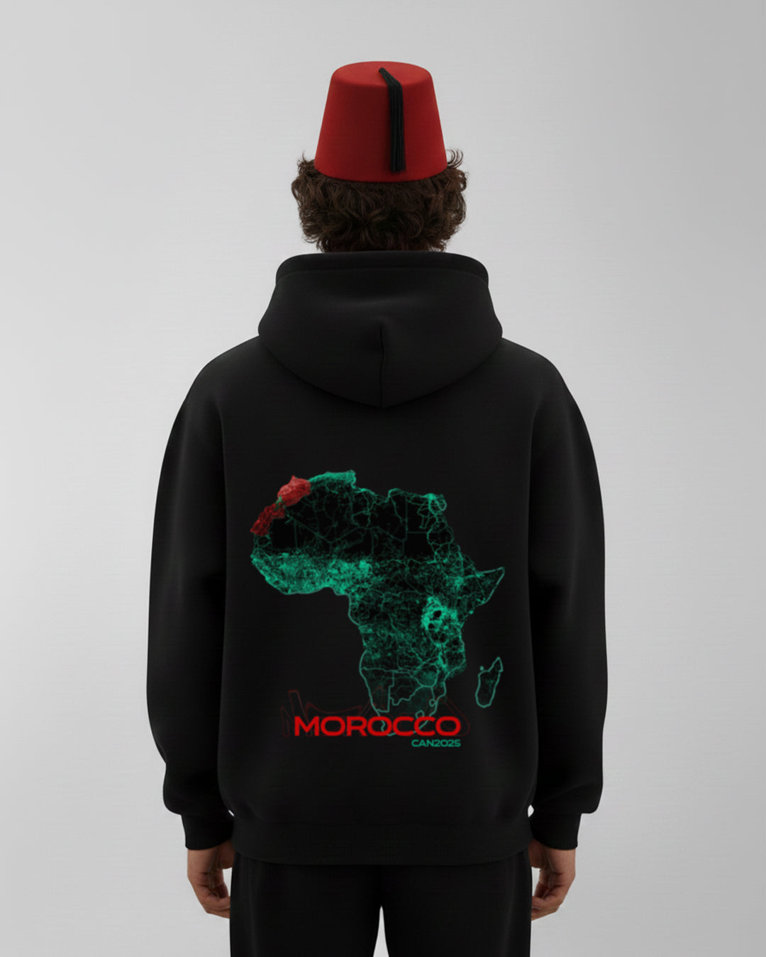 Hoodies Noir - Africa Map