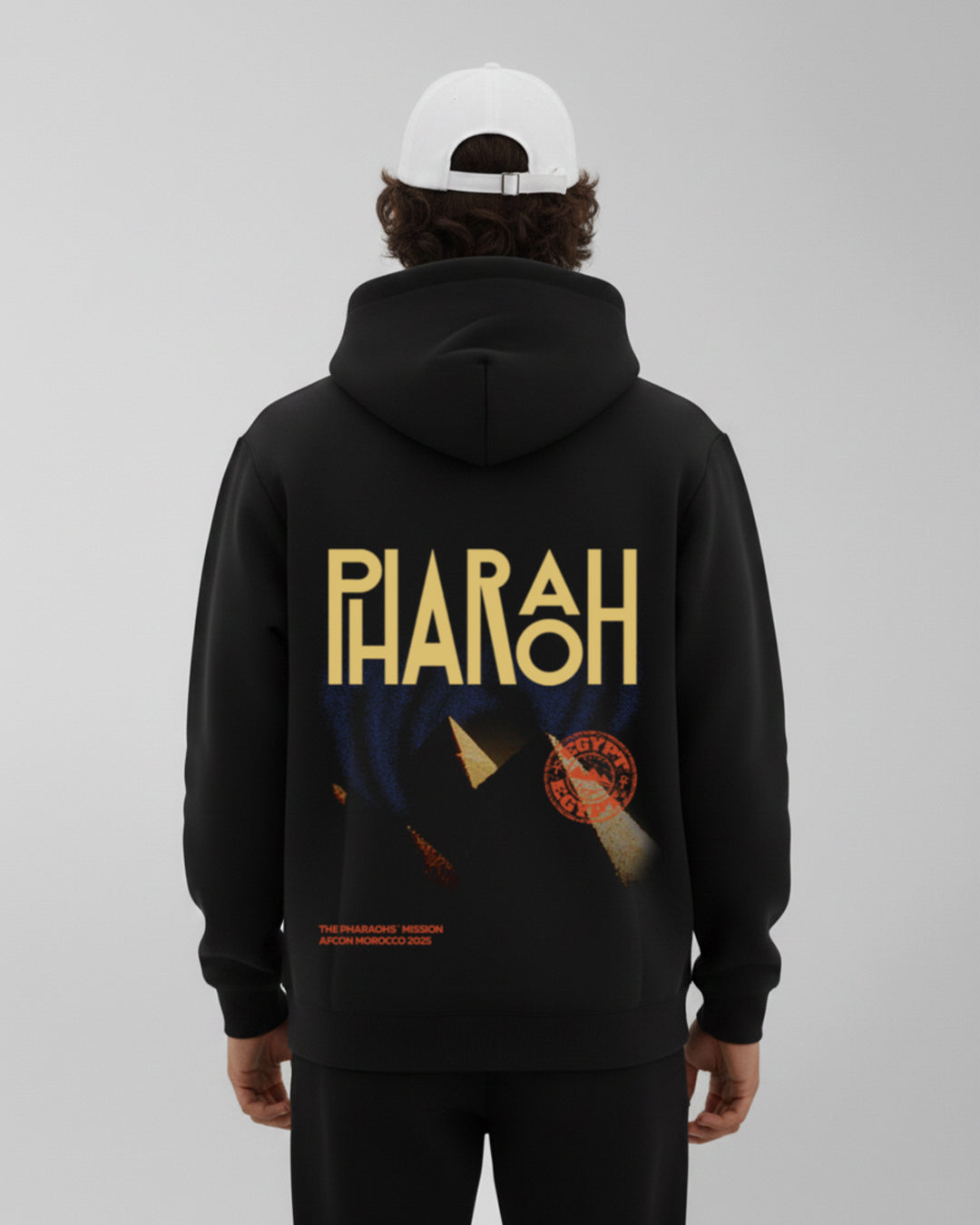 Hoodie pharaoh Egypt Fan Can 2025 - Black