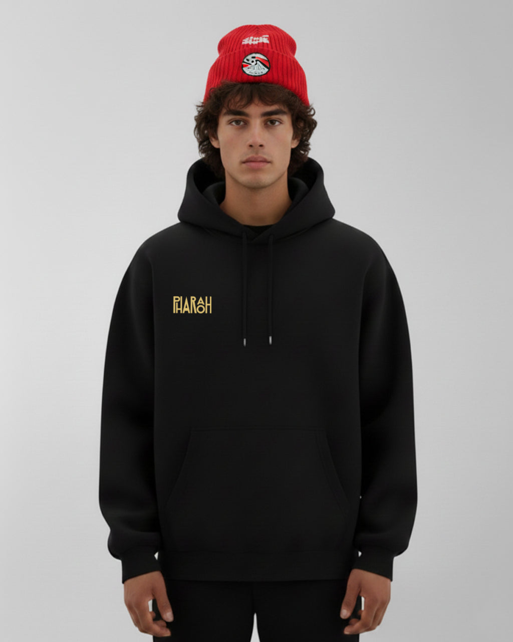 Hoodie pharaoh Egypt Fan Can 2025 - Black