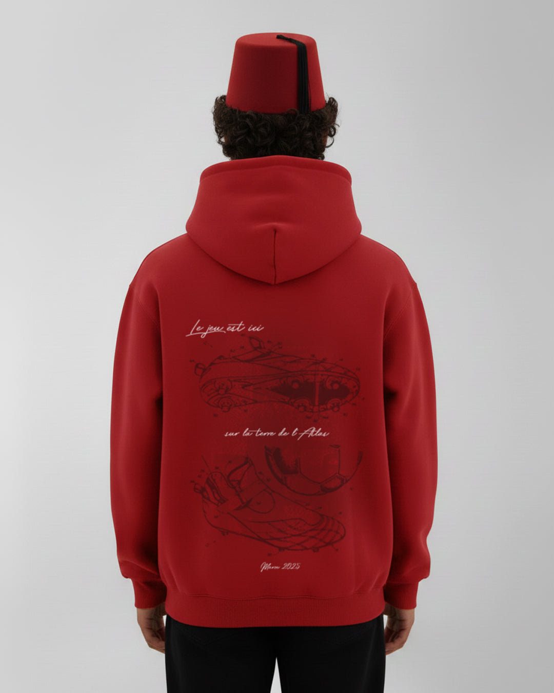 Hoodie Le jeu est ici  - Red
