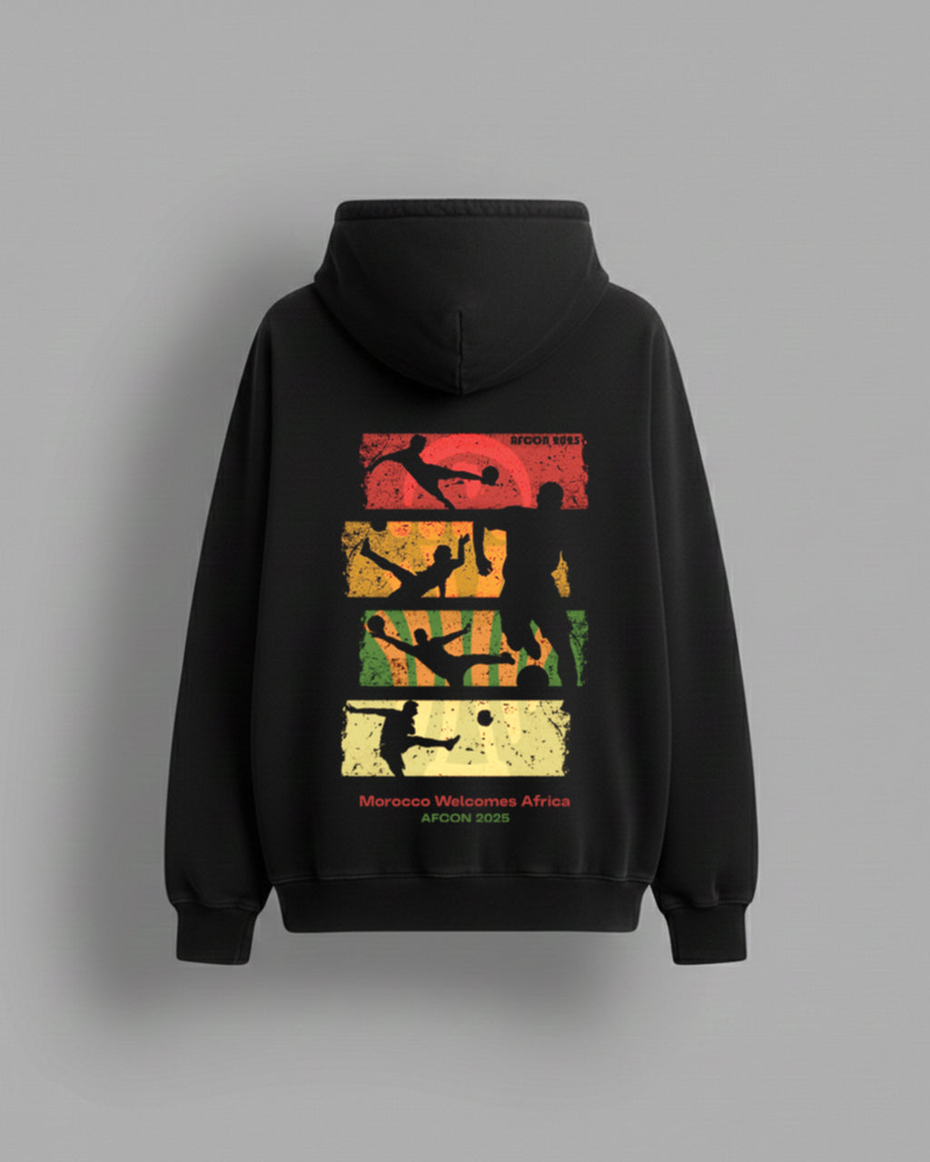 Hoodie Morocco welcomes Africa - Black