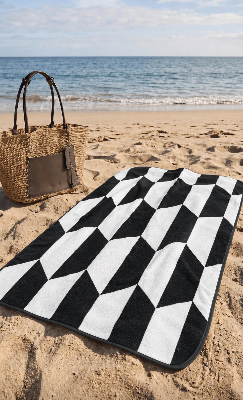 Serviette de plage microfibre recyclée – Sans sable & ultra absorbante