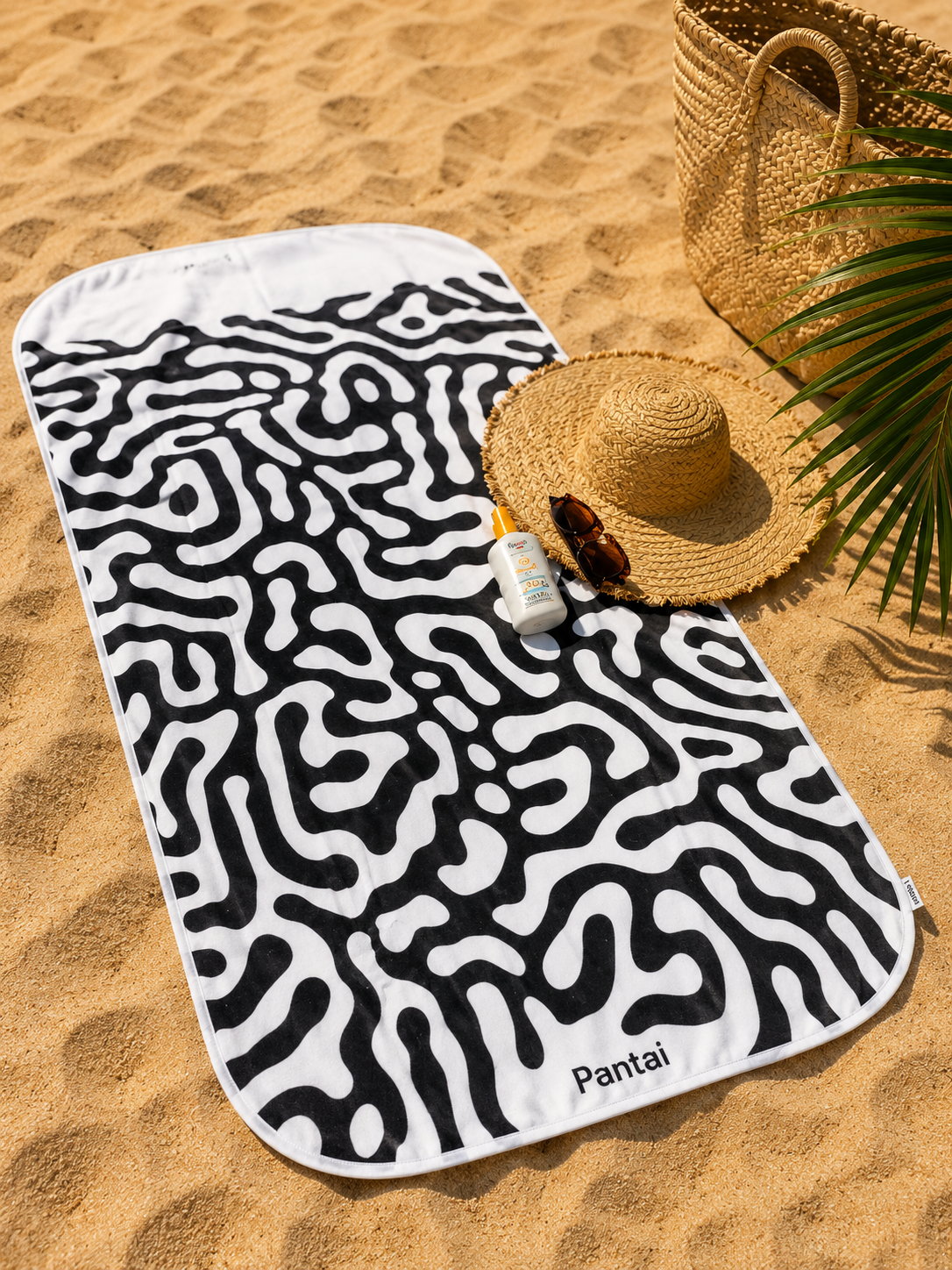 Serviette de plage microfibre recyclée – Sans sable & ultra absorbante
