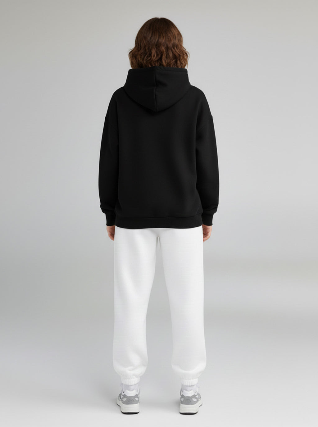 Pantalon jogging femme en coton - Blanc