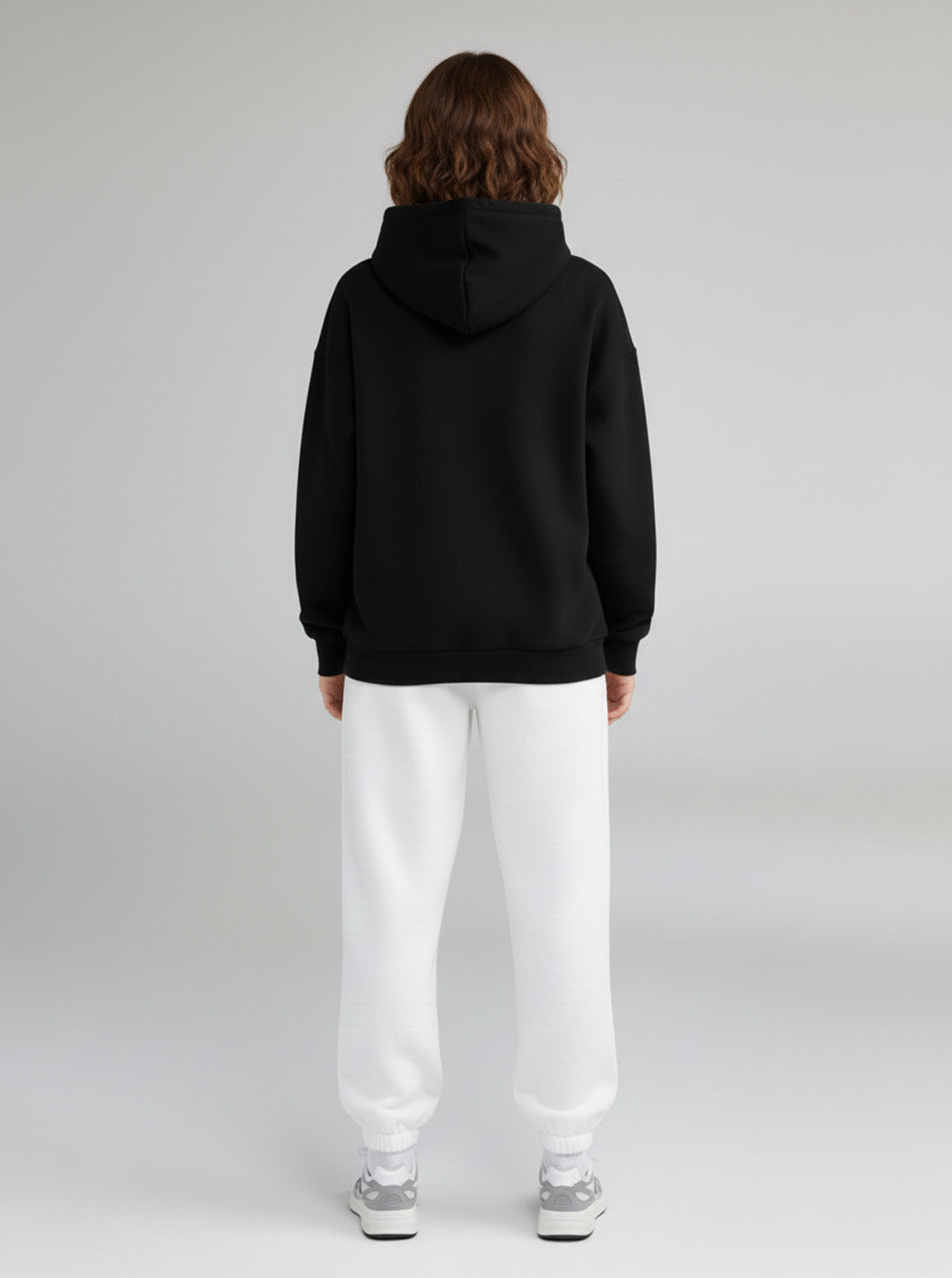 Pantalon jogging femme en coton - Blanc