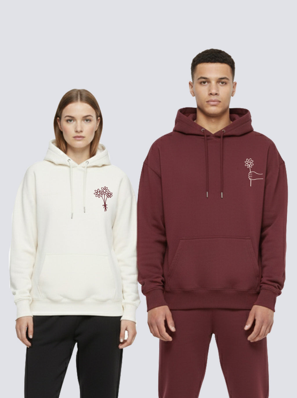 Pack 2 Hoodies Couple Edition - His & Hers - Printed Hoodie - Premium Quality