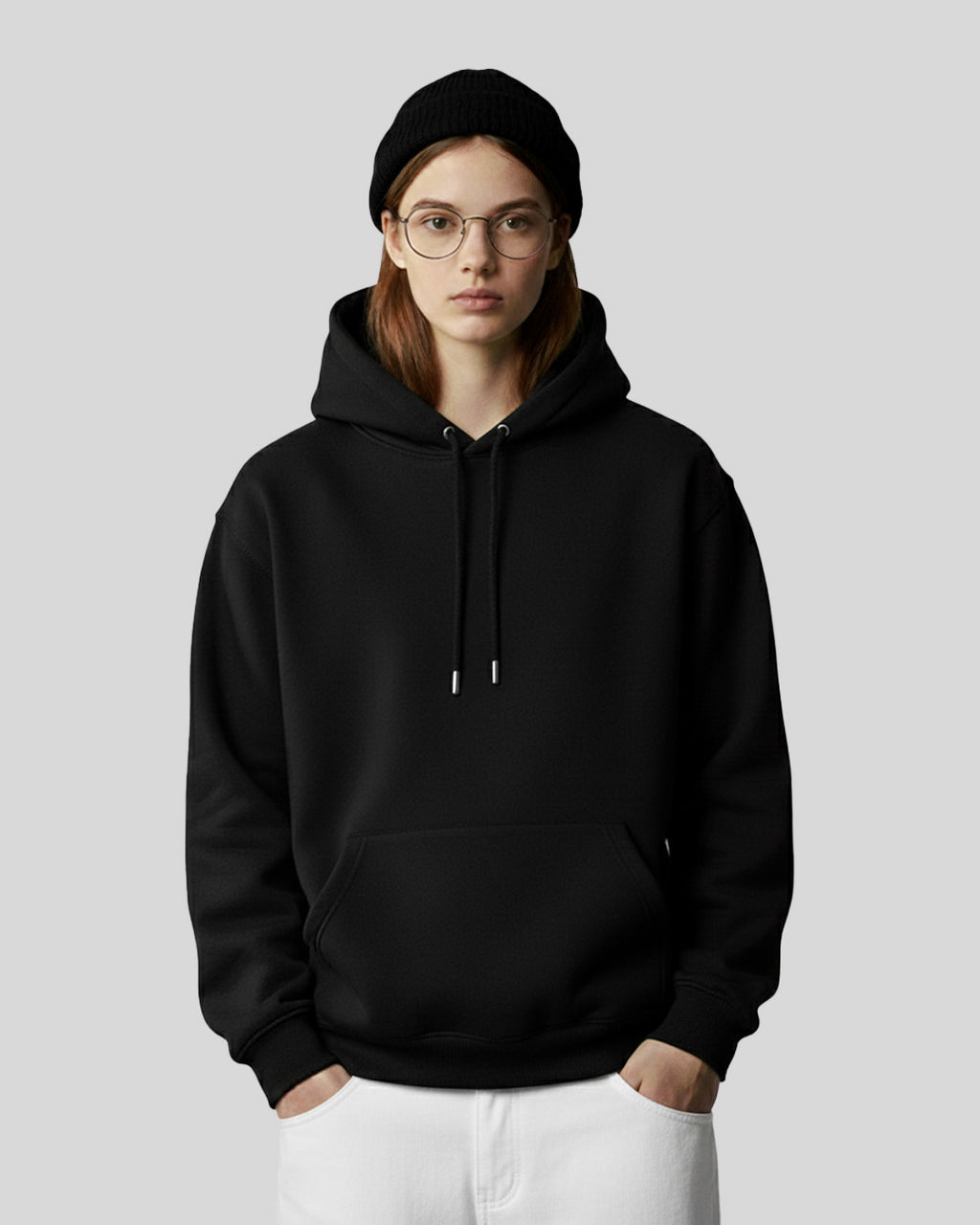 Hoodies Simple Premium Quality - Noir Femme