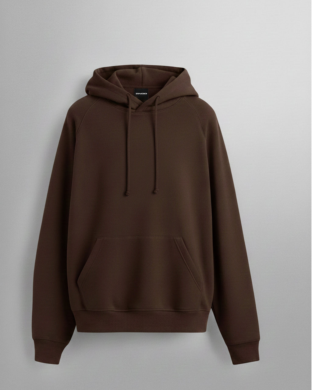 Hoodies Simple Premium Quality - Marron foncé Femme